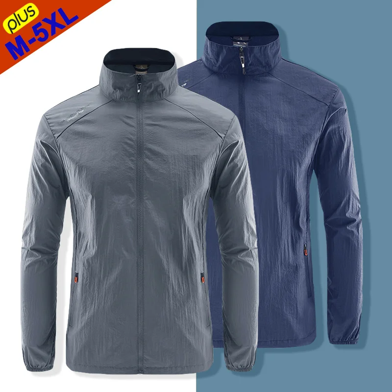 

Fr Ship Jackets Men Windbreaker Coats Male Sunscrn Clothing Summer Camping Jacket Ultrathin Cycling Motorcycling Fishing Top