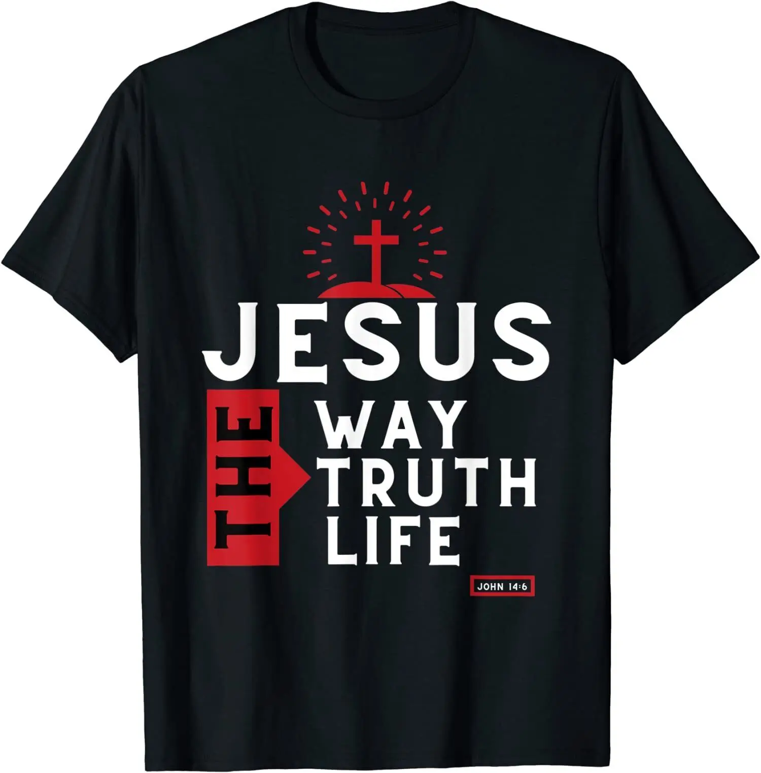 

Bible Verse John 146 Inspirational Christian Hip Hop Cotton T Shirt Men Casual Short Sleeve Tees Tops Dropshipping