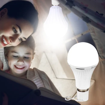 5W 7W 9W 12W E27 Emergency Bulb Light Rechargeable Smart Light Bulb Led Bulb E27 Lamp Energy Saving Outdoor Home Lighting Lamp 4