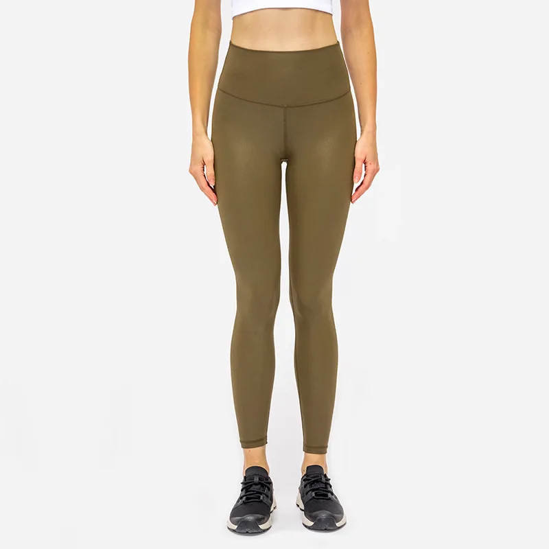 

2022 Autumn and Winter New Leather Pattern Nude Yoga Pants High Waist Hip Hip Slim Slimming Sports Fitness Pants Jogger Pants