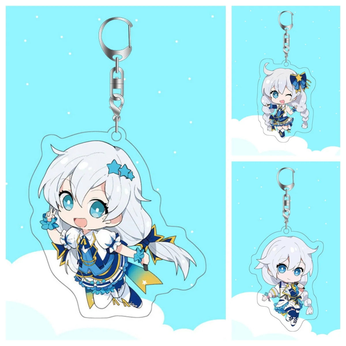 6 см Honkai Impact 3 Elysia Yae Sakura Miko Fu Hua Raiden Mei Bronya Zaychik автомобильный брелок игровой рюкзак