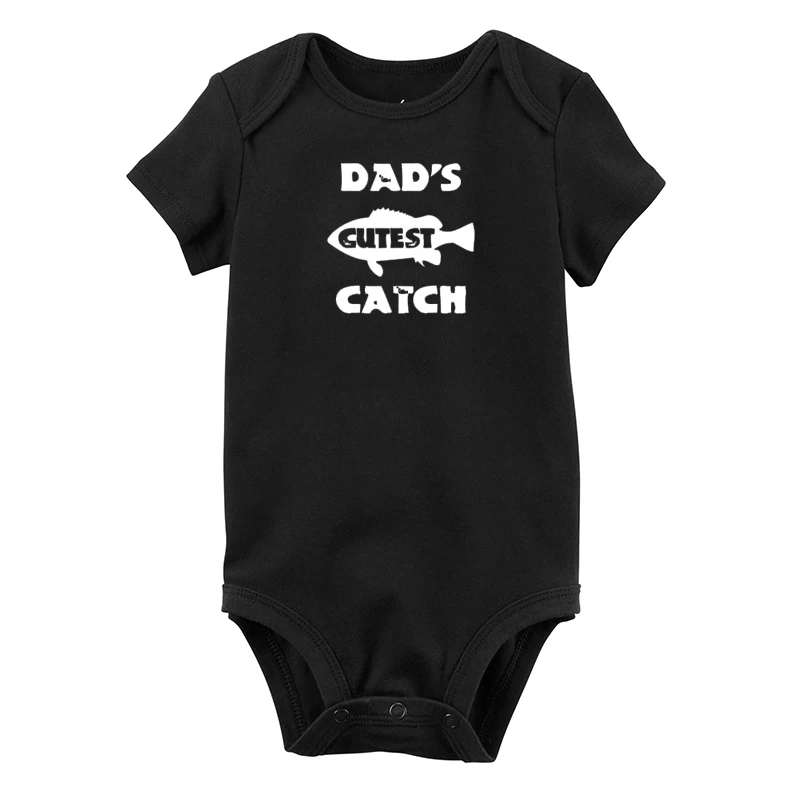

Reel Daddy and Me Clothes Cutest Catch T-shirt Infant Bodysuit Dad and Baby Matching Set 2021 Father Day Kids Outfits M