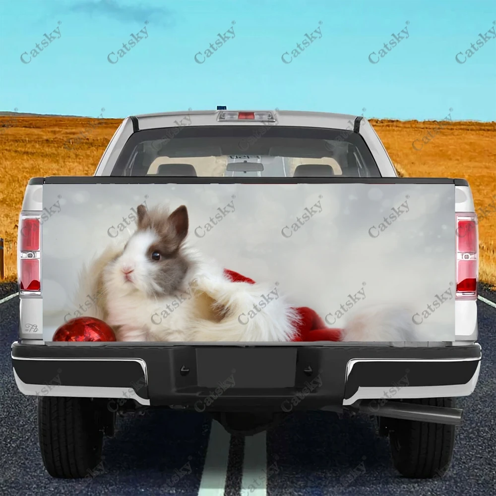 

angora rabbit animal Car stickers truck rear tail modification painting suitable for truck pain car packaging accessories decals