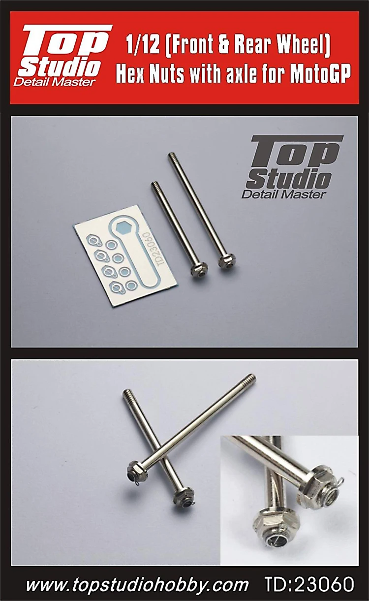 

Top Studio 1:12 MOTOGP Front and Rear Axles TD23060 Modify and Assemble Model Accessories