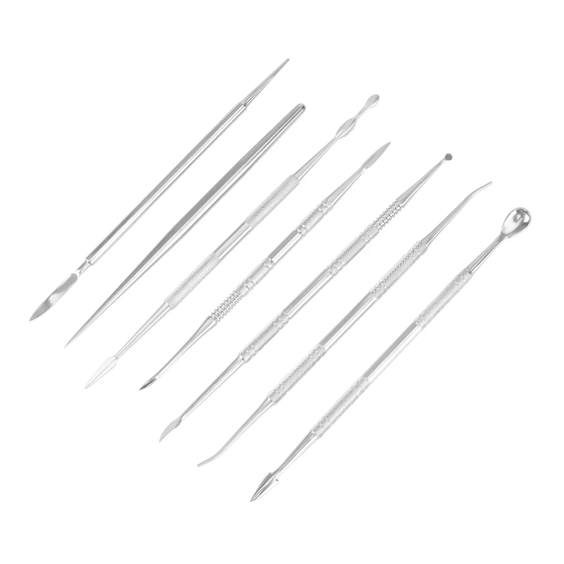 12 шт. инструментов для лепки из нержавеющей стали для моделирования керамических изделий, шпатель, гипс.