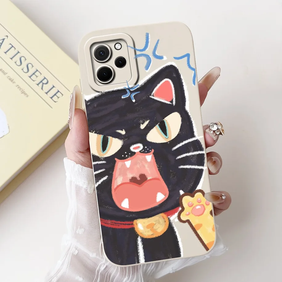 Чехол для Huawei nova Y61 популярный квадратный силиконовый мягкий чехол с цветочным