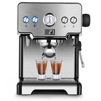 220v household italian ulka pump 15 bar semi automatic espresso coffee machine fancy milk foam steam cappuccino coffee maker