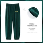 Пижама мужская хлопковая свободного покроя, Повседневная дышащая одежда для сна, брюки для загара, одежда для отдыха в спальне