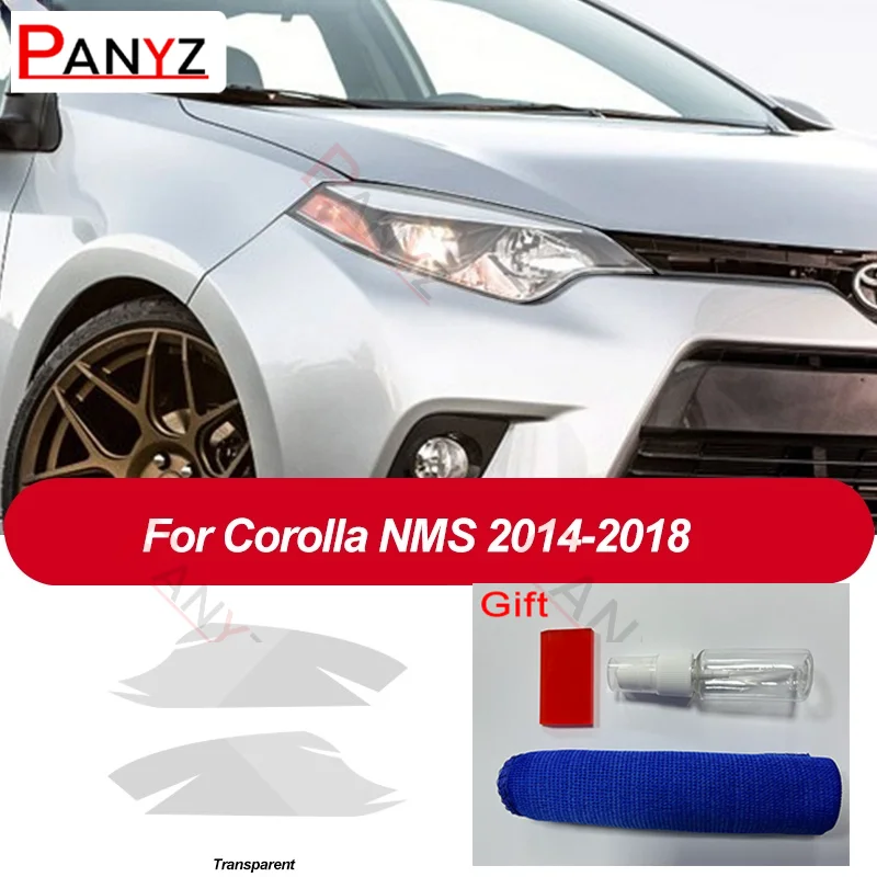 

Для Toyota Corolla E210 2019 2020 NMS 2014-2018 Защитная пленка для автомобильных фар Прозрачная черная наклейка из ТПУ