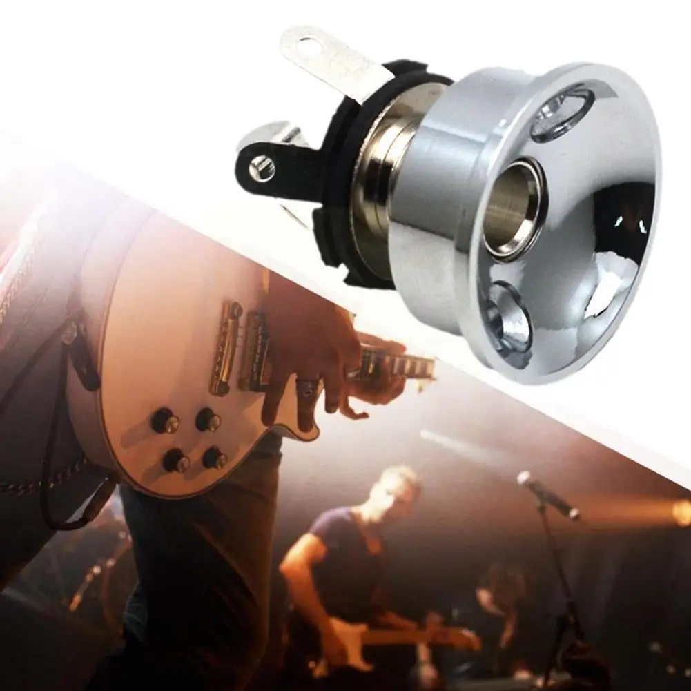 

Audio Jack Socket Black Stereo Solder Panel Mount Gold Connector Guitar Headphone Audio 3.5mm Video Stereo Accessories A4P6