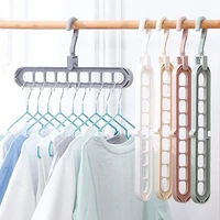 magic 9 hole support circle clothes hanger clothes drying rack multifunction plastic clothes rack home storage hangers