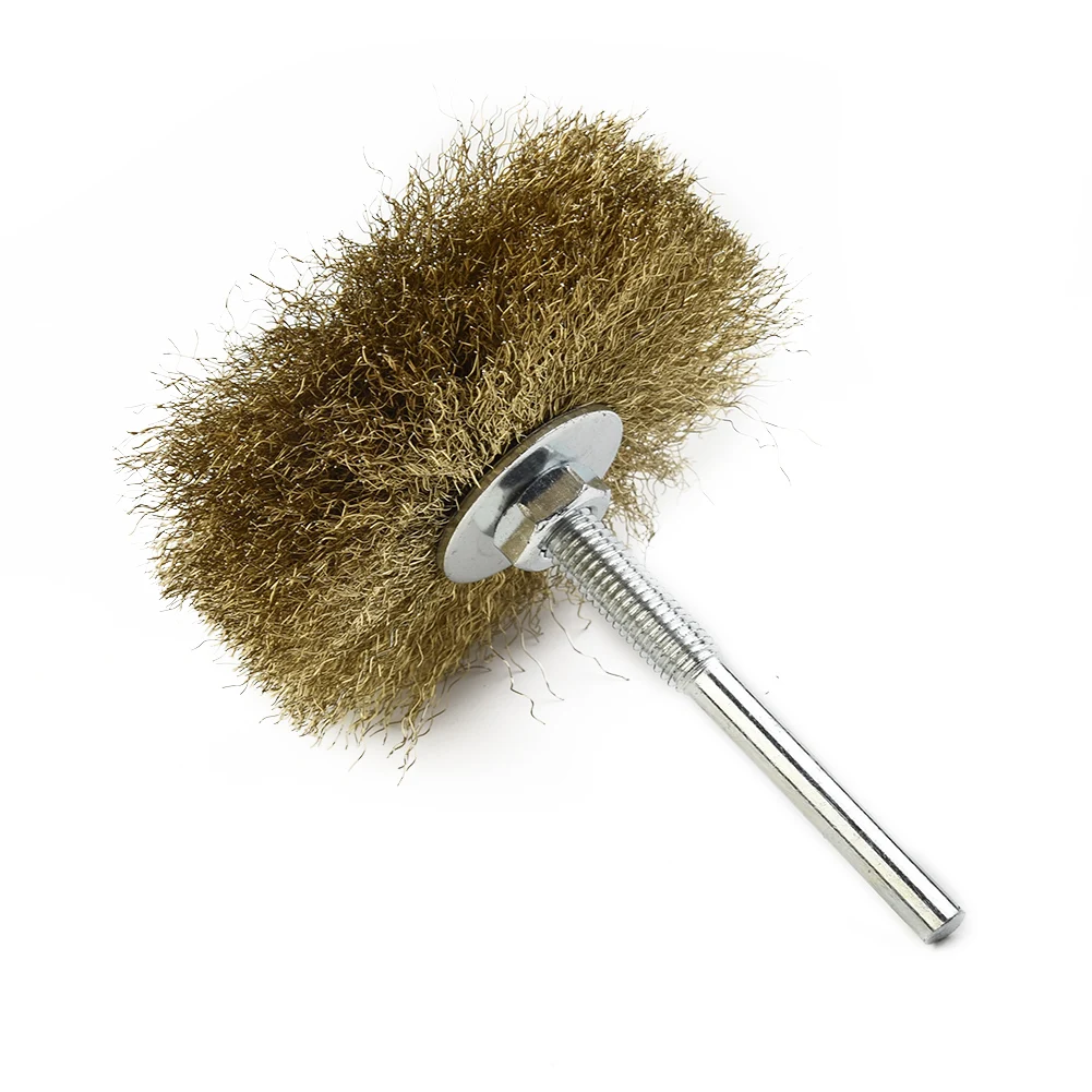 

High quality New Copper wire brush Brush Copper Plated For Mini Drill For wood carving Jewelry Nuclear carving