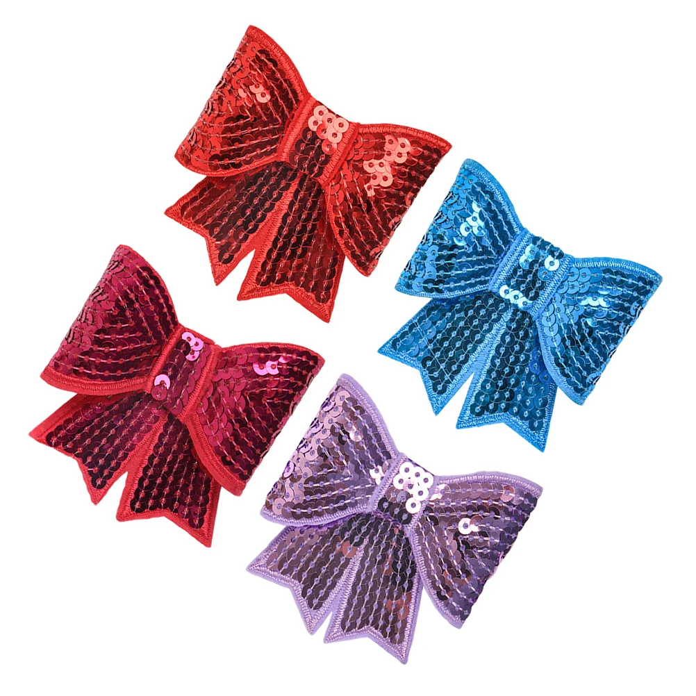 

4pcs Hair Bows Glitter Hair Clips Bow Hairpins Hair Accessories for Girls