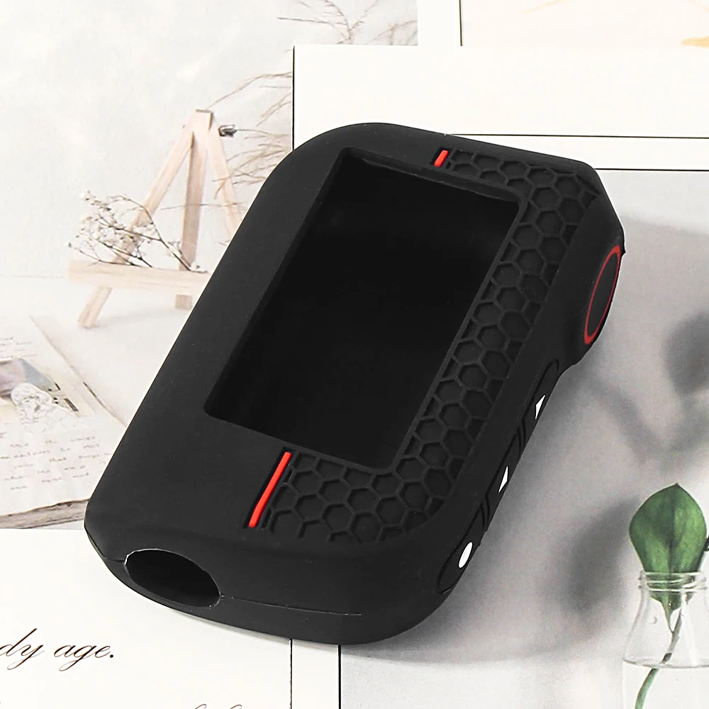 Фото Силиконовый защитный чехол для ключей KEYYOU для Starline A93 A63 A39 A36 A66 A96, русский двухсторонний автомобильный сигнализационный брелок с ЖК-дисплеем №2