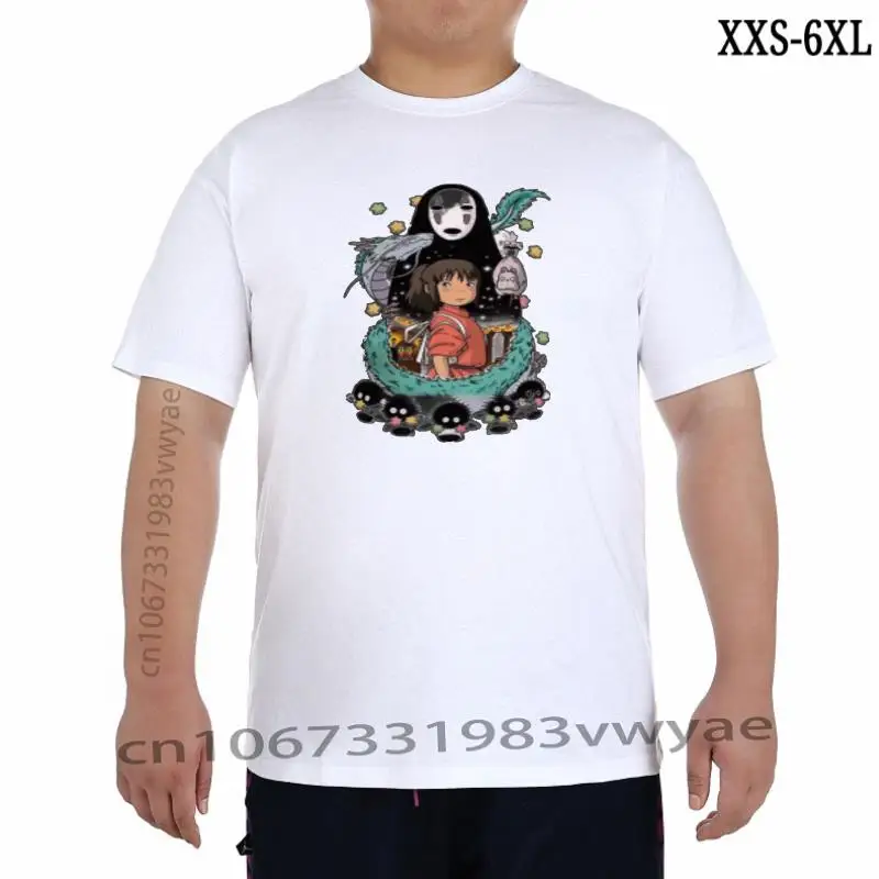 

Spirited Away T shirt Men Women Fashion Cotton Tshirt Kid Hip Hop Tops Tee Boys Girl Tshirt Unisex Camiseta Anime Totoro Top