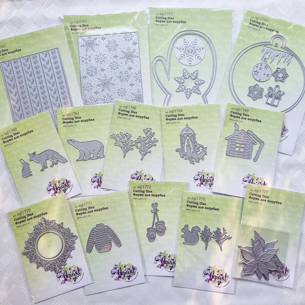 

New Arrival Christmas Series Winter Metal Cutting Dies For DIY Scrapbook Handmade Paper Card Embodying Ledger Decorative Craft