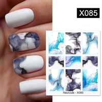 3d black leaf 3d stickers nail decals maple design rose gold curve stripe lines sticker letter tape geometric nail art sticker