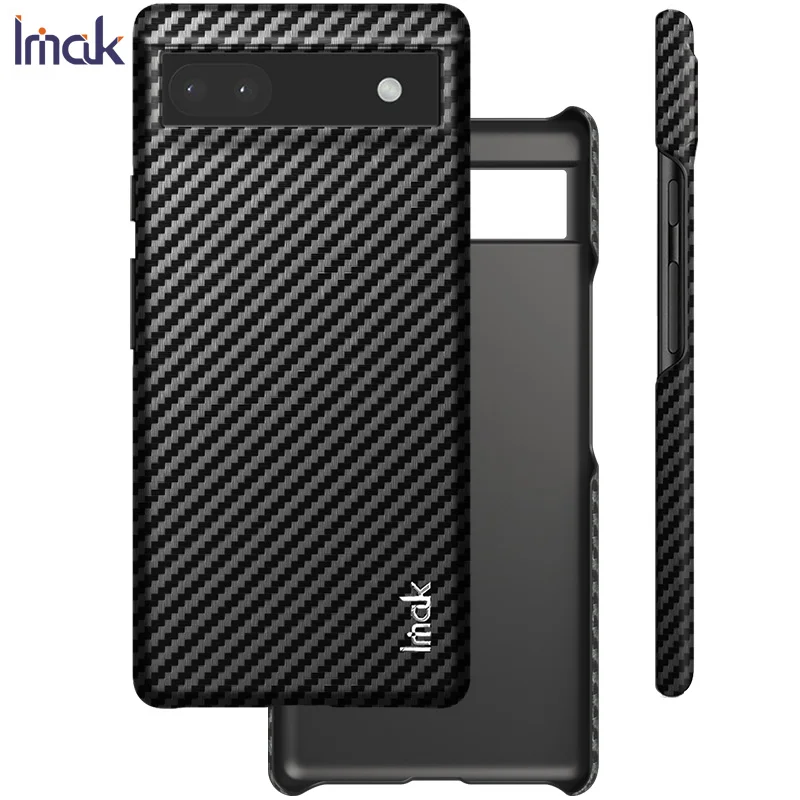 

Задняя панель IMAK из углеродного волокна с рисунком для Google Pixel 6A 5G 2022, Жесткий Тонкий матовый ударопрочный чехол из поликарбоната Pixel 6 A Coque
