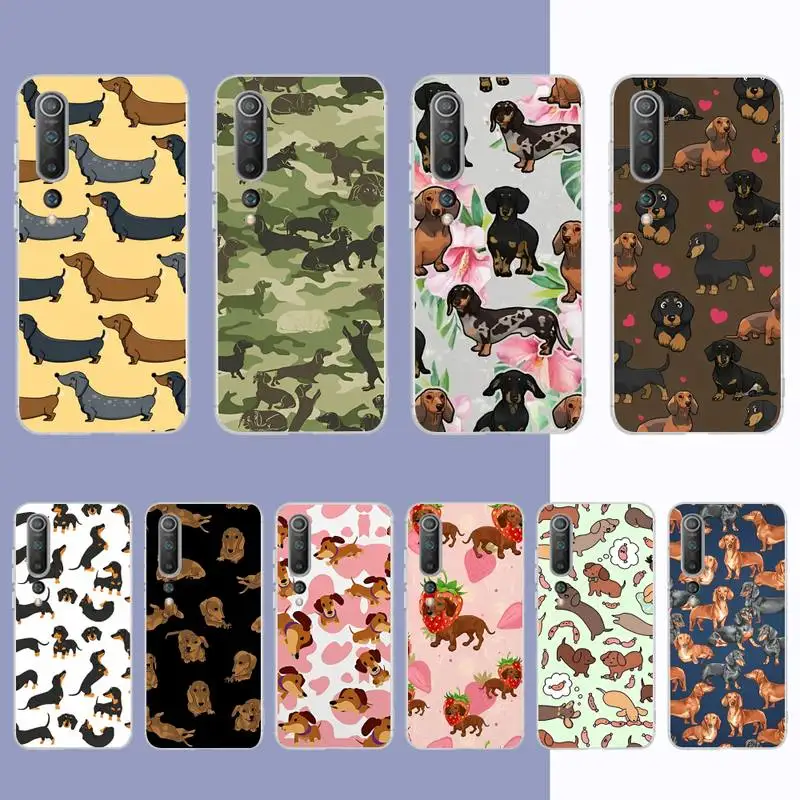 

Dachshund Dog Phone Case for Samsung S21 A10 for Redmi Note 7 9 for Huawei P30Pro Honor 8X 10i cover