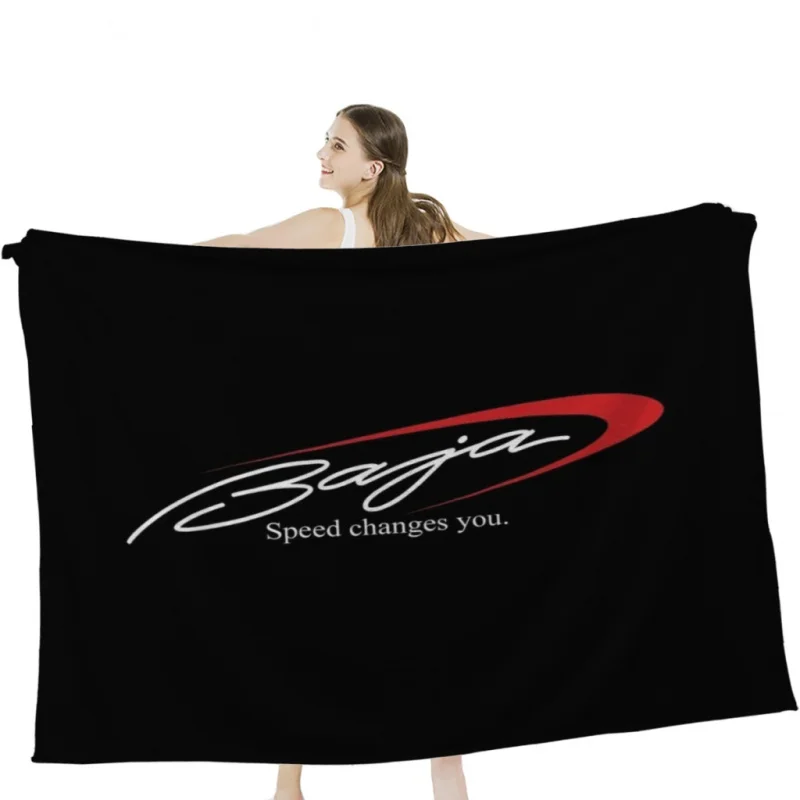 

Baja Boats Logo Soft Flannel Fleece Warm Blanket Bed Couch Camping Travel