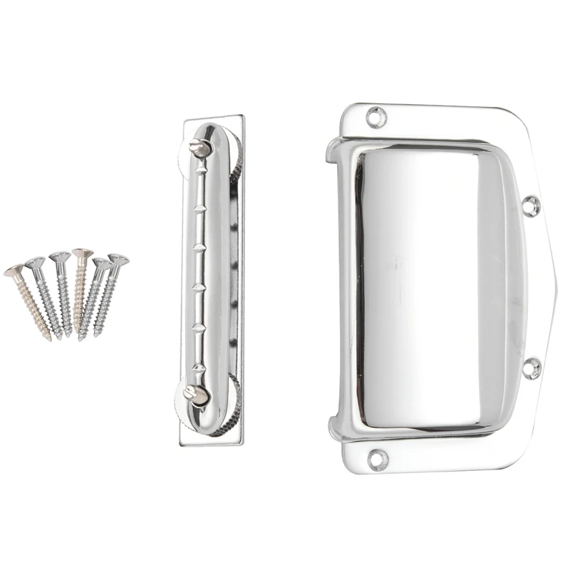 

1 Set Fixed Adjustable Bridge Tailpiece For Teisco Harmony Kay Guitar New