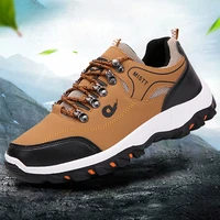 new outdoor hiking shoes men lightwight waterproof walking sneakers big size 48 fashion leather man shoe zapatillas hombre 2022