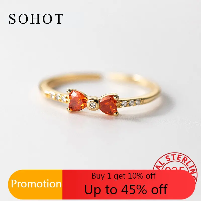 

Женское регулируемое кольцо с бантом из серебра 925 пробы