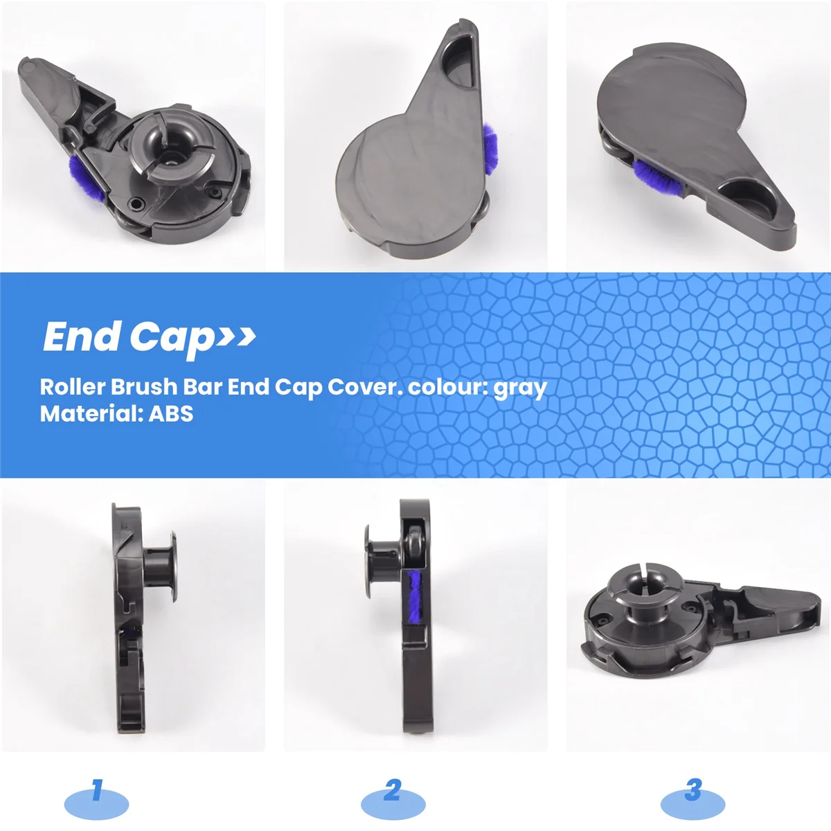 Крышка торцевой крышки роликовой щетки для Dyson Digital Slim V8 V12 V15 Detect запасные части