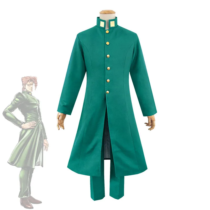 

Kakyoin Noriaki Cosplay Costume JoJo's Bizarre Adventure Stardust Crusaders Kakyoin Tenmei Trench Coats and Pants