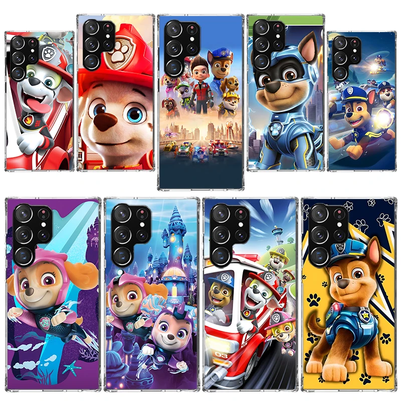 Чехол для телефона Paw Cartoon Dog Animal P-Patrols Samsung Galaxy S25 S24 Ultra S23 S22 S20 FE S10 Plus S9 + Lite Soft Print Cover
