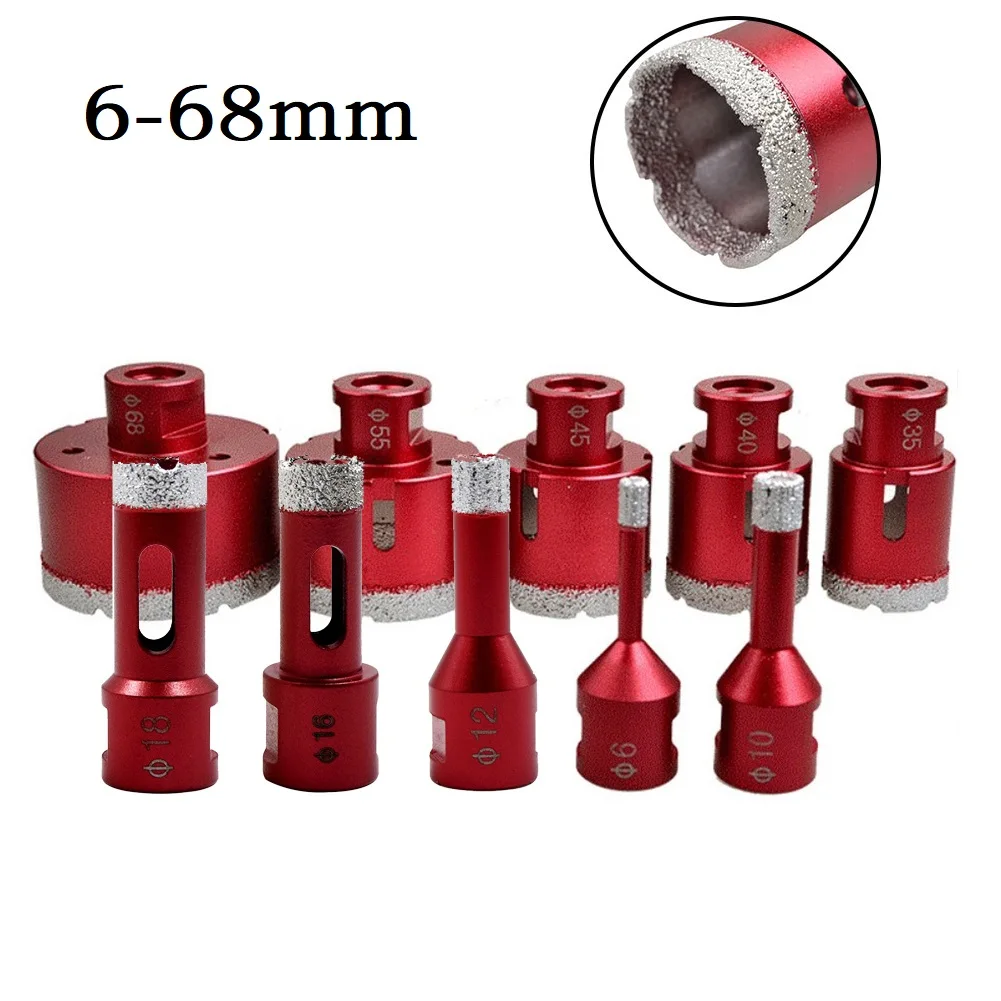 6mm-68mm M14 Thread Dry Diamond Drill Bits Glass Ceramic Marble Tile Granite Hole Saw Cutter Drilling Bits