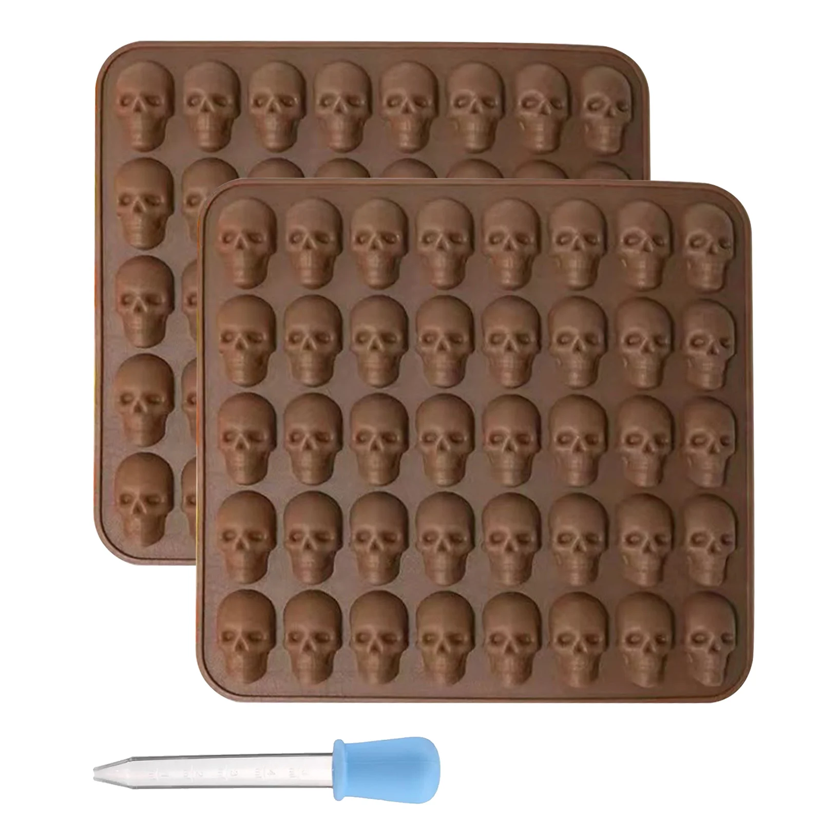 

2 шт., формы для леденцов в виде черепа