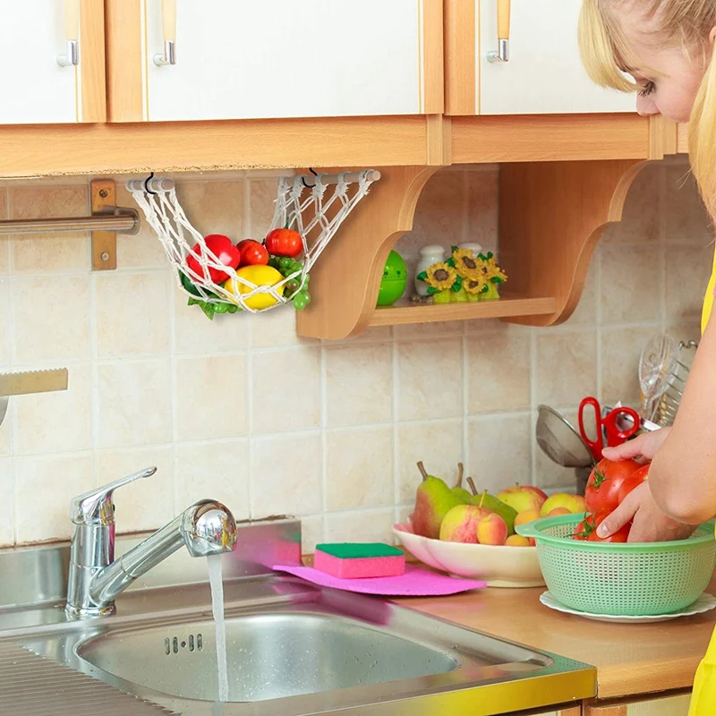 Гамак с фруктами макраме под шкафом — замена фруктовой чаши сетка для держателя