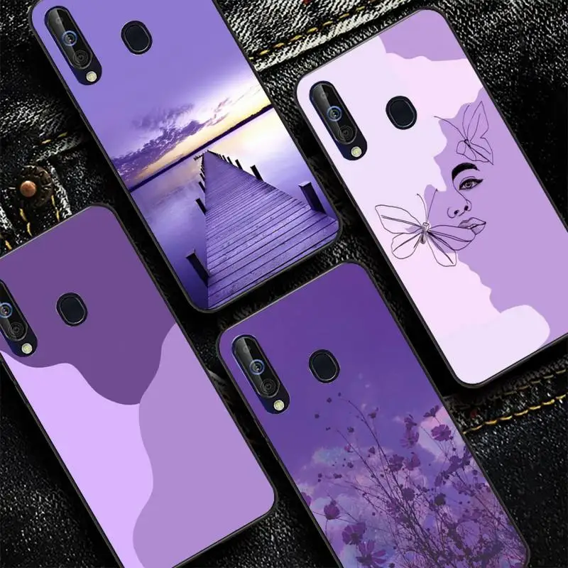 

Purple aesthetic Phone Case for Samsung A51 01 50 71 21S 70 31 40 30 10 20 S E 11 91 A7 A8 2018
