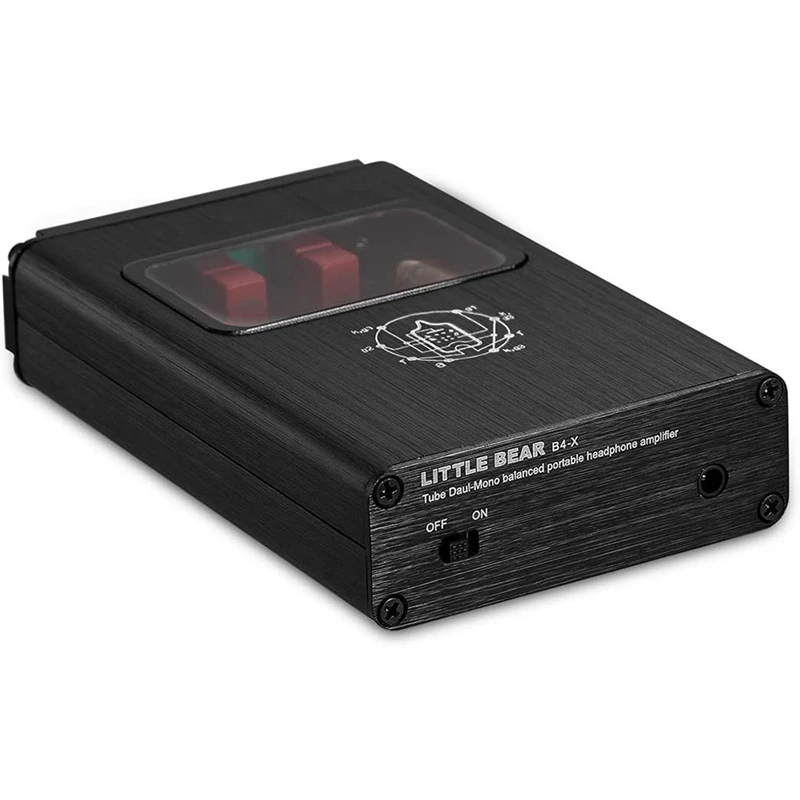 B4-X Portable Dual-Mono Vacuum Tube Headphone Amplifier Mini Balanced Audio Amp B4 Upgrade Version US Plug |