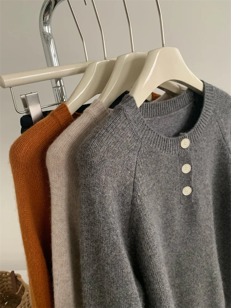 Пуловер MOOIRUE APPAREL шерстяной с мехом кролика для женщин