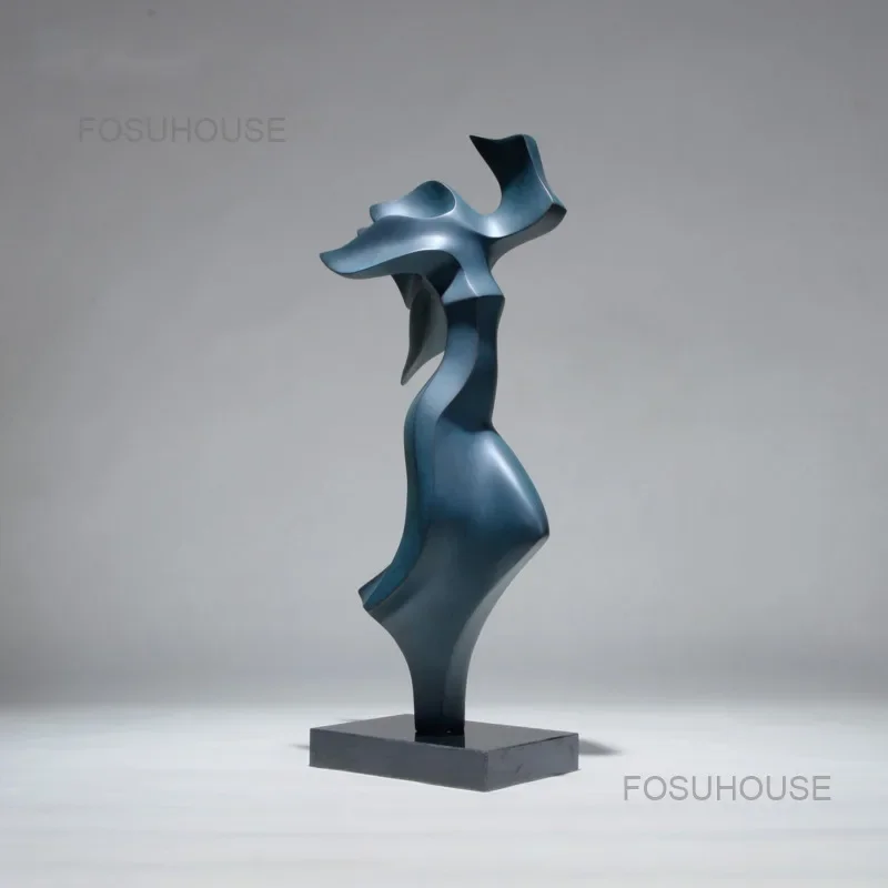 Скандинавская креативная абстрактная фигурка украшение для дома бронзовые