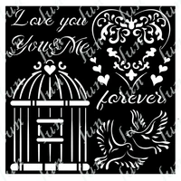 diy you and me love me drawing stencil new scrapbooking paper craft festival greeting card diary background decor embossing mold