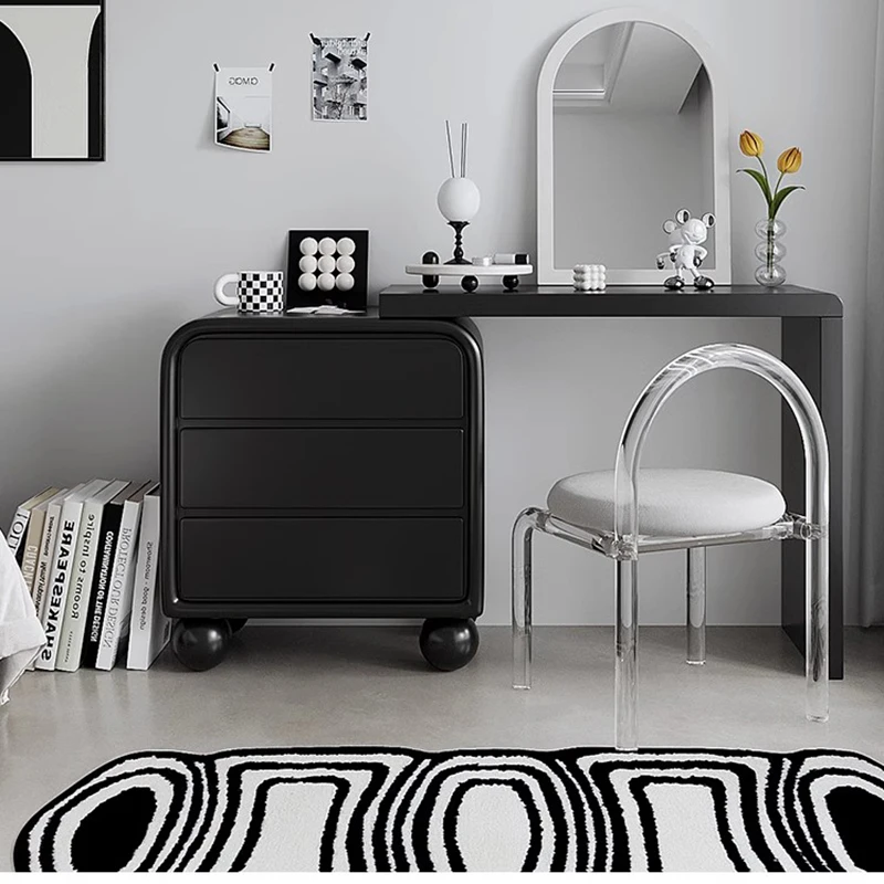 Современный зеркальный шкаф для комодов минималистичный скандинавский хранения