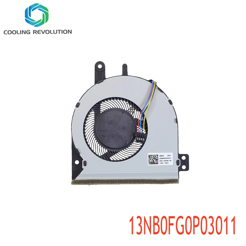 Вентилятор для охлаждения процессора ноутбука DC5V 0.5A 4PIN 13N1-2JP0301 13NB0FG0P03011 для ASUS X442URR X442 A480U