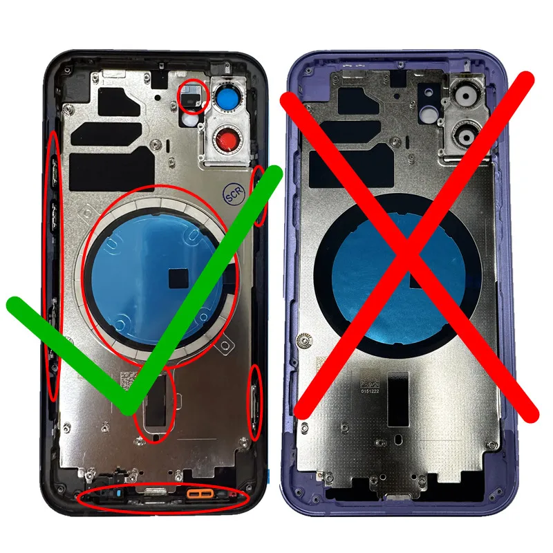 Задняя крышка корпуса для iPhone 12 задняя дверца батарейного отсека заднее стекло