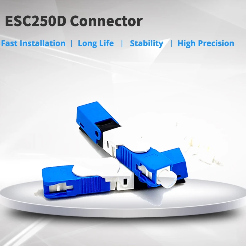 ESC250D SC UPC Single-Mode Fiber Optic Quick Connector FTTH Optic Fast Connector Free Shipping