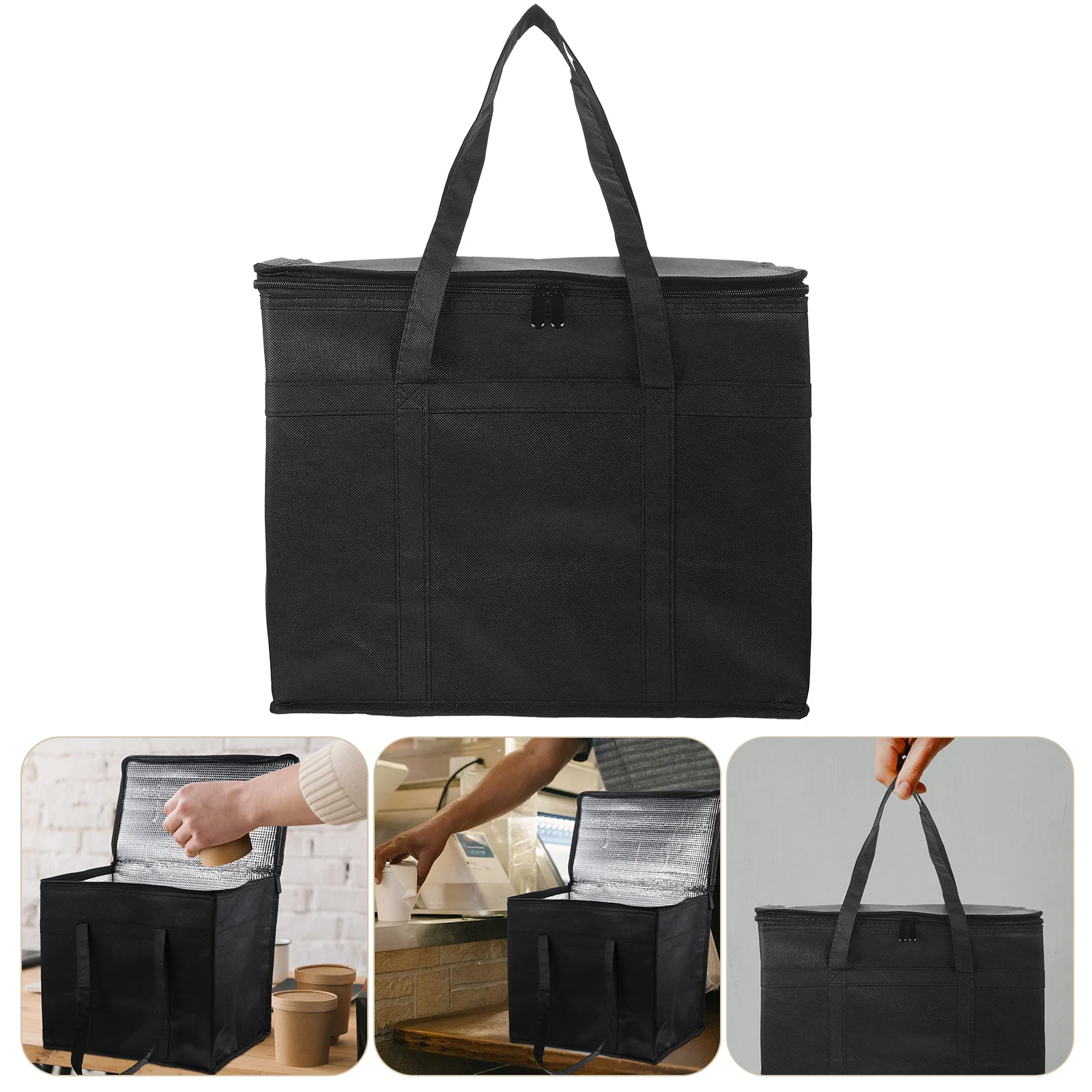 

Доставка от Picnicinsulated, термальная Сумка для пиццы, горячий ланч, холодный охладитель, подогреваемый рюкзак для еды, складной