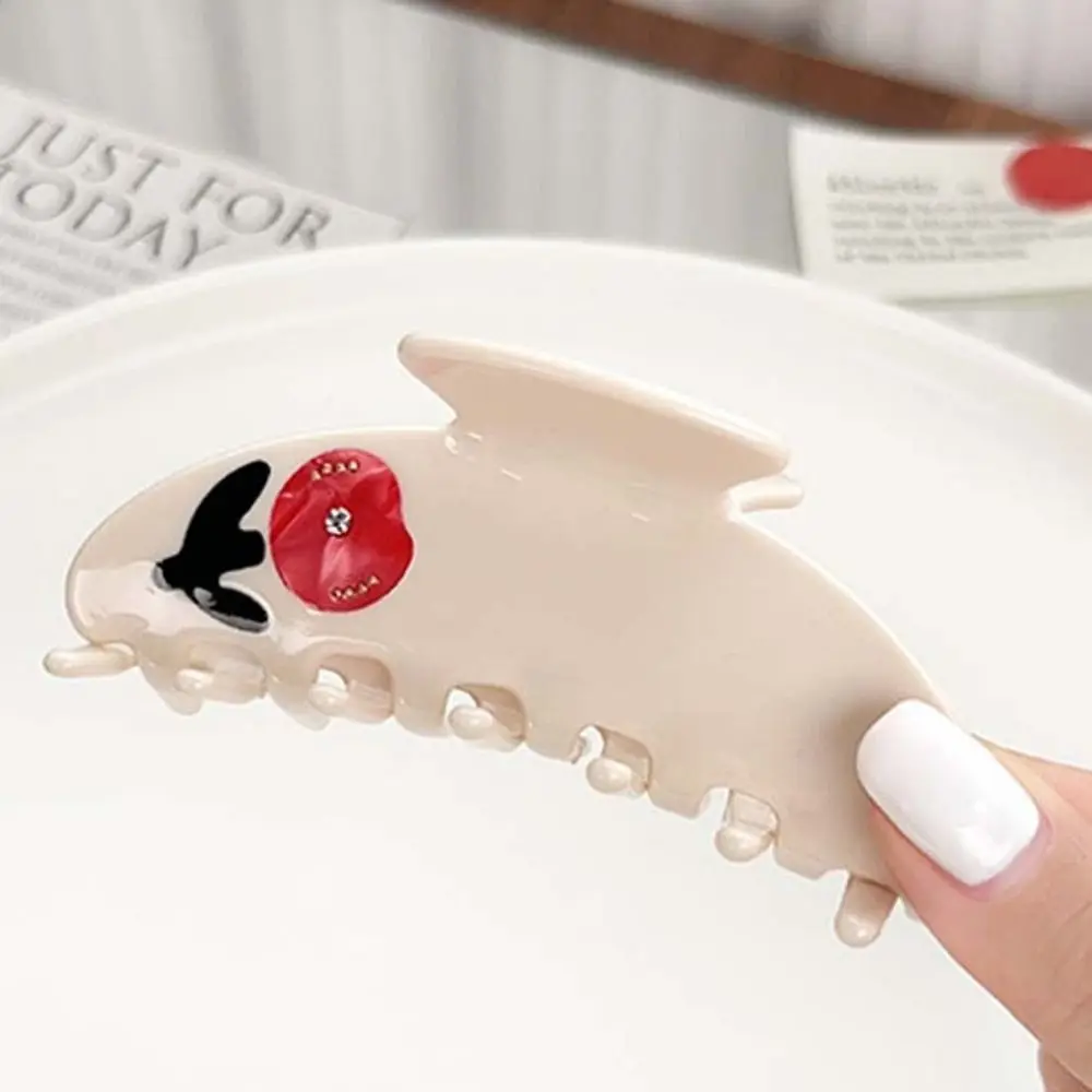 Креативная заколка для волос со стразами и цветком розы с уксусной кислотой