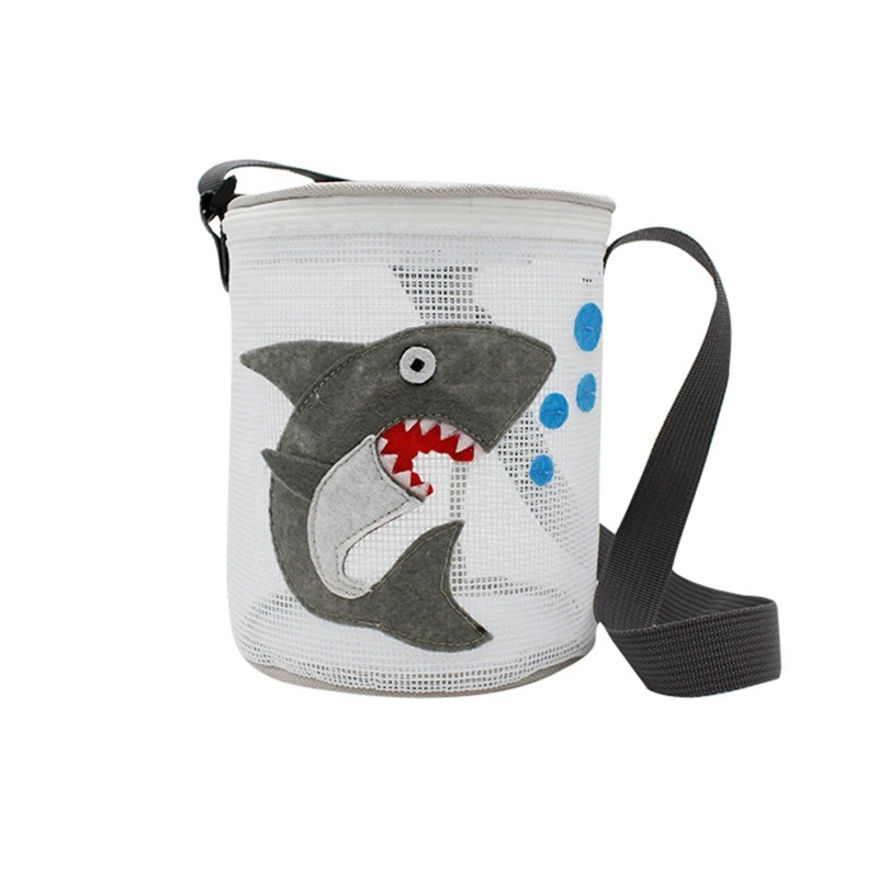 Q6PD Baby Bath Toy 3D Storage Organiser with Adjustable Carrying Straps for Hanging Summer Vacation Shell Bags High Grade Kit