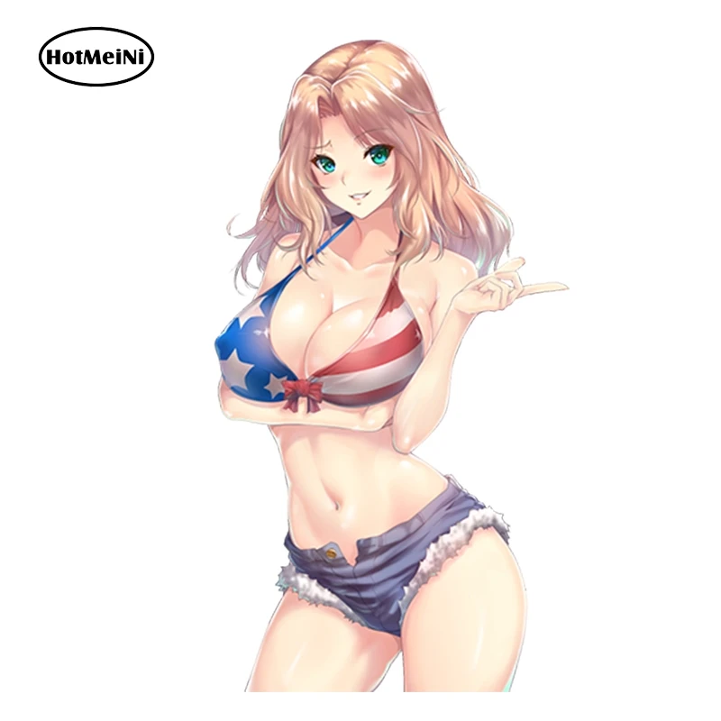 

13cm x 9cm Girl and Panzer Kei Sexy Girl Anime JDM Vinyl Sticker for Window Bike Custom printing Graphics Car Sticker