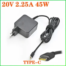 20V 2.25A 45W Type USB C Laptop AC Adapter Power Supply ​Charger For Lenovo C330 S330 C340 S340 100E T480 T480S T580 T580S E480