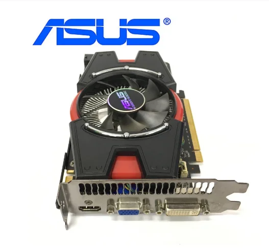 Видеокарта ASUS GTX 550 Ti 1 ГБ 192 бит GDDR5 видеокарты для nVIDIA Geforce 550Ti б/у VGA карты