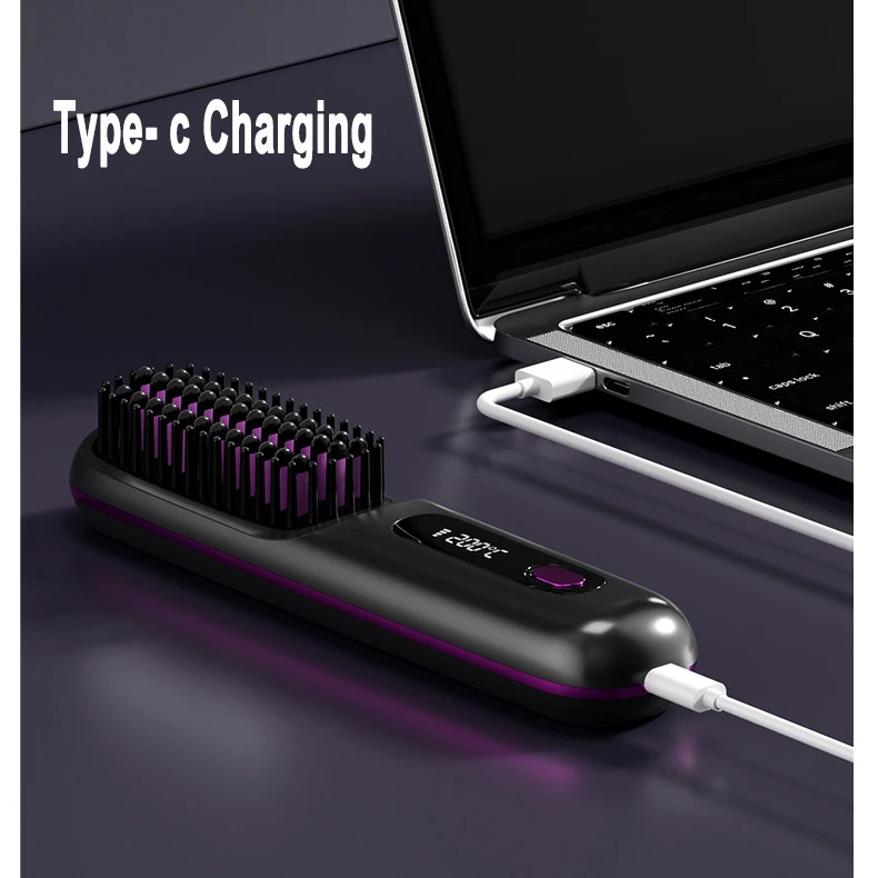 2 в 1 беспроводной выпрямитель для волос с USB-зарядкой