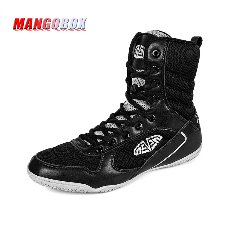 

Brand Fashion Wrestling Boots for Men Breathable Boxing Sport Shoes Women Wearable Wrestling Sneaker Lacing Sanda Fighting Boots